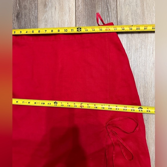 🛍️ La Rea  100% Linen Open side Skirt Size Large excellent condition - Picture 6 of 7